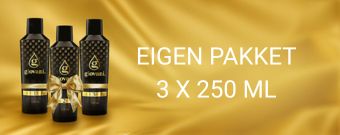 Eigen pakket 3 x 250 ml